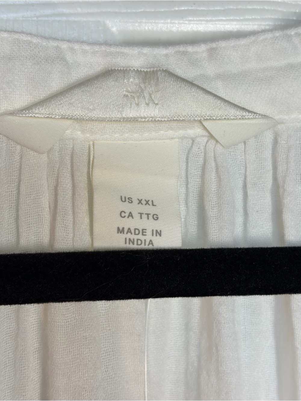 NWT! H&M White Maxi Peasant Dress with Tie Neck - Picture 8 of 14